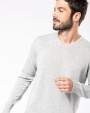 KARIBAN Umweltfreundlicher Herrenpullover mit V-Ausschnitt Pullover personalisierbar
