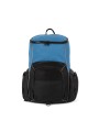 KIMOOD Sac à dos de sport recyclé avec porte-objets light royal blue / black personnalisable