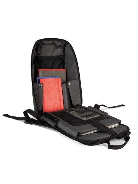 KIMOOD Sac à dos de travail porte-ordinateur recyclé noir personnalisable