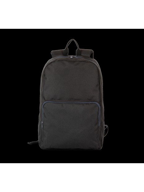 KIMOOD Sac à dos avec fermetures éclair contrastée BLACK / NAVY personnalisable