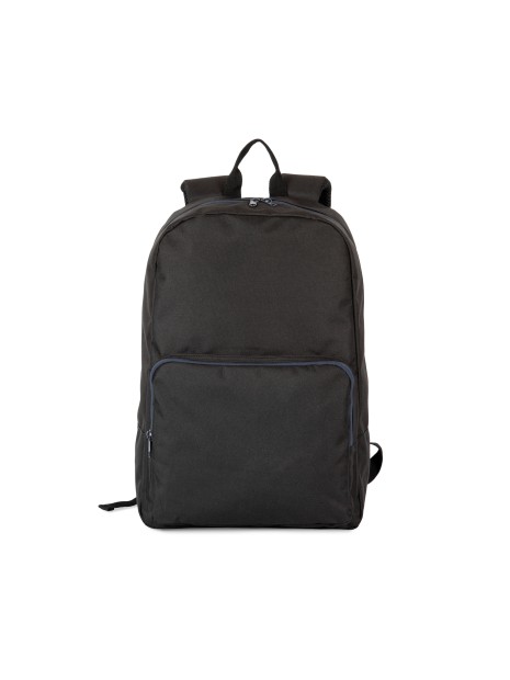 KIMOOD Sac à dos avec fermetures éclair contrastée BLACK / NAVY personnalisable