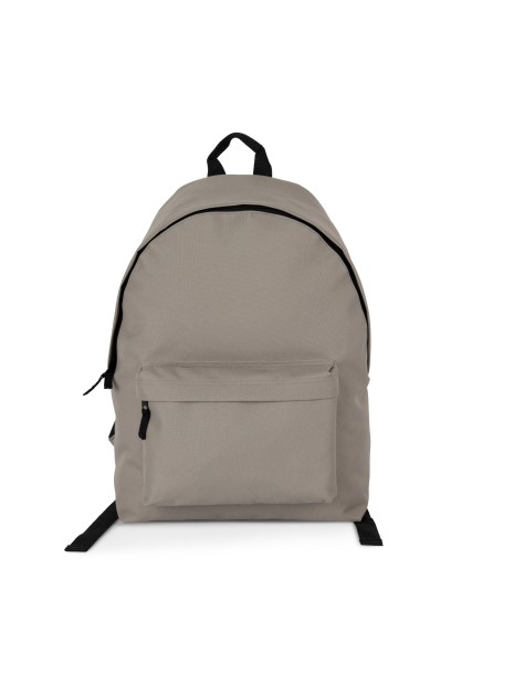 KIMOOD Sac à dos casual recyclé avec poche frontale taupe personnalisable