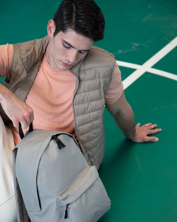 KIMOOD Lässiger recycelter City-Rucksack mit Fronttasche Tasche personalisierbar