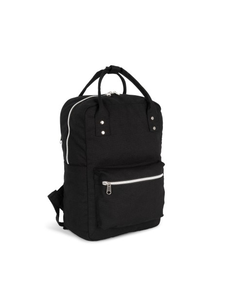 KIMOOD Sac à dos style urbain avec poignées noir personnalisable