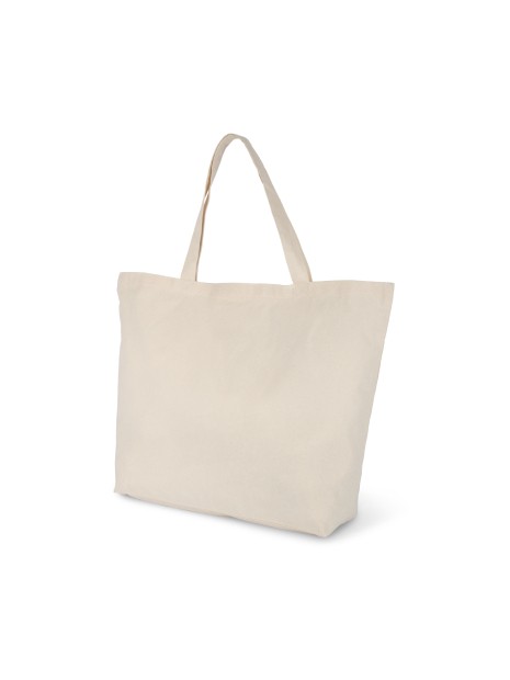 KIMOOD Sac shopping extra large en coton naturel personnalisable