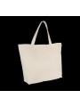 KIMOOD Sac shopping extra large en coton naturel personnalisable