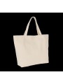 KIMOOD Sac shopping extra large en coton naturel personnalisable