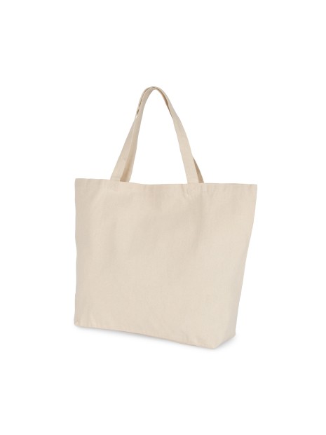 KIMOOD Sac shopping extra large en coton naturel personnalisable