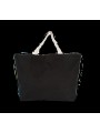 KIMOOD Sac shopping XXL noir/naturel personnalisable