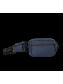KIMOOD Sac banane recyclé grand format avec pochette latérale bleu marine personnalisable
