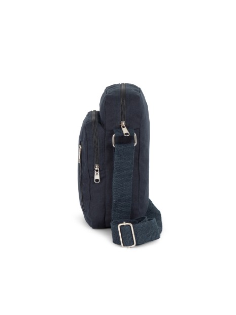 KIMOOD Sacoche bandoulière en coton bleu marine personnalisable