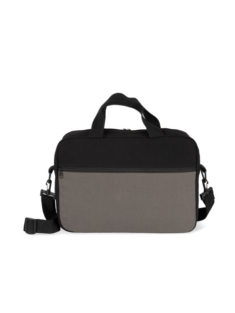 KIMOOD Sac de travail à bandoulière light titanium / black personnalisable