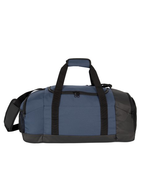 KIMOOD Sac de sport recyclé avec double compartiment latéral deep blue / black personnalisable