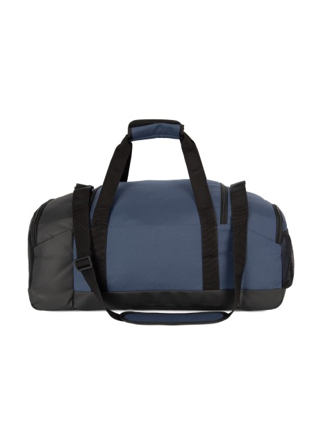 KIMOOD Sac de sport recyclé avec double compartiment latéral deep blue / black personnalisable