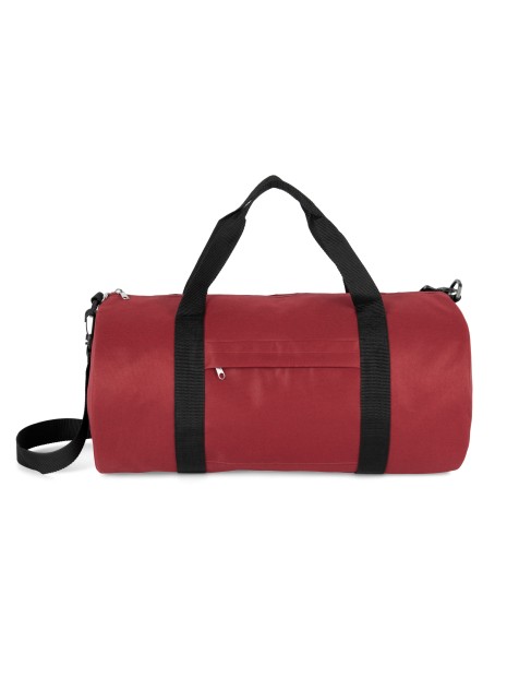 KIMOOD Sac tubulaire recyclé avec poche frontale red safran personnalisable