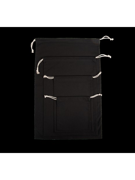 KIMOOD Sac fourre-tout en coton biologique noir personnalisable