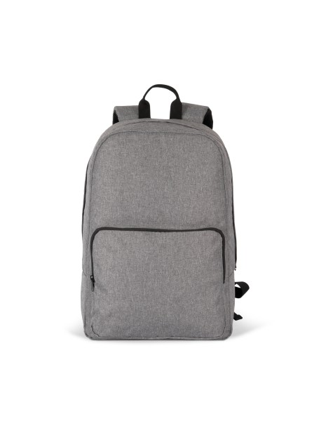 KIMOOD Sac à dos de travail recyclé matelassé graphite grey heather personnalisable
