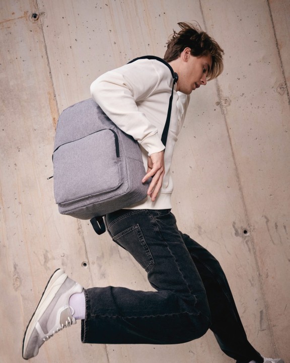 KIMOOD Recycelter, gesteppter Office-Rucksack Tasche personalisierbar