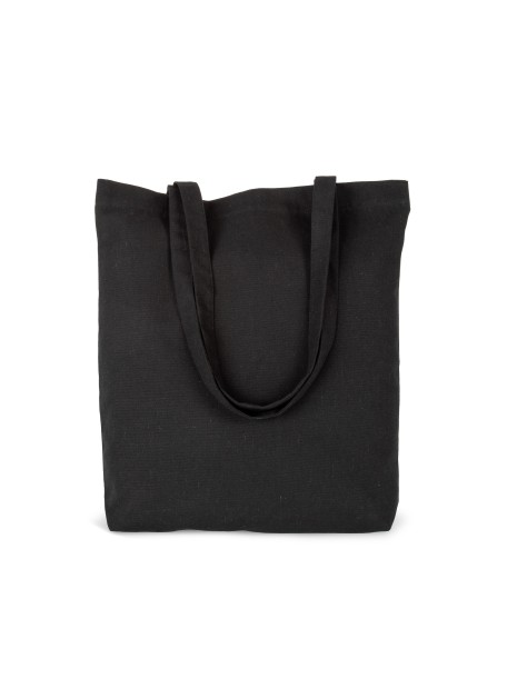 KIMOOD Sac cabas en coton "K-loop project" recyclé black jhoot personnalisable