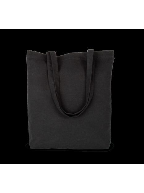 KIMOOD Sac cabas en coton "K-loop project" recyclé black jhoot personnalisable