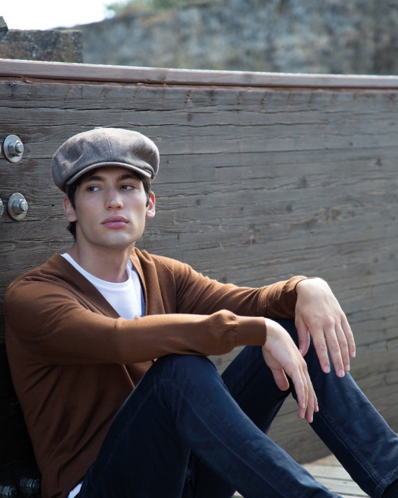 Bonnet, Écharpe & Gant personnalisable K-UP Casquette style newsboy