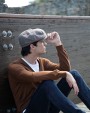 Bonnet, Écharpe & Gant personnalisable K-UP Casquette style newsboy