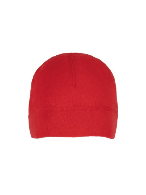 K-UP Bonnet recyclé micropolaire rouge personnalisable