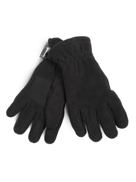 K-UP Gants recyclés micropolaire et Thinsulate™ noir personnalisable