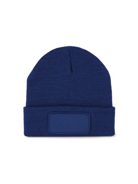 K-UP Bonnet recyclé avec patch et doublure Thinsulate™ royal personnalisable