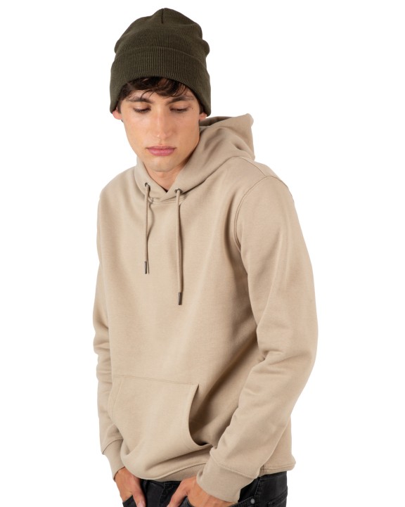 K-UP Recycelte Mütze mit Strickumschlag Mütze, Schal & Handschuh personalisierbar