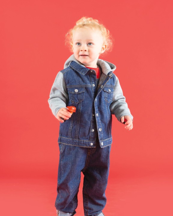 Veste personnalisable LARKWOOD Veste en jean à capuche enfant