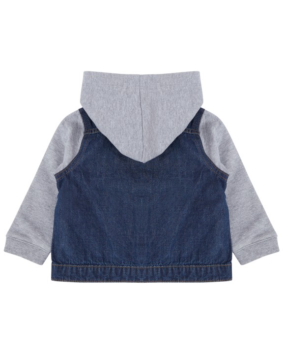 Jas LARKWOOD Jeansjasje met capuchon voor kinderen voor bedrukking &amp; borduring