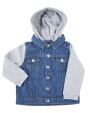 Jas LARKWOOD Jeansjasje met capuchon voor kinderen voor bedrukking &amp; borduring