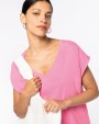 NATIVE SPIRIT Umweltfreundliches Loose Damen-T-Shirt mit V-Ausschnitt T-Shirt personalisierbar