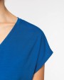 NATIVE SPIRIT Umweltfreundliches Loose Damen-T-Shirt mit V-Ausschnitt T-Shirt personalisierbar