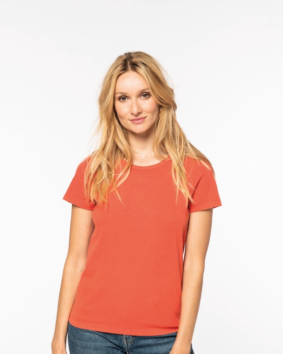 NATIVE SPIRIT Umweltfreundliches ausgewaschenes Damen-T-Shirt T-Shirt personalisierbar