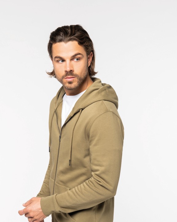 NATIVE SPIRIT Umweltfreundliches Unisex Kapuzensweatshirt mit Reißverschluss Sweatshirt personalisierbar