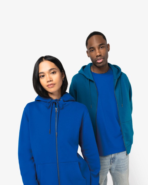 NATIVE SPIRIT Umweltfreundliches Unisex Kapuzensweatshirt mit Reißverschluss Sweatshirt personalisierbar