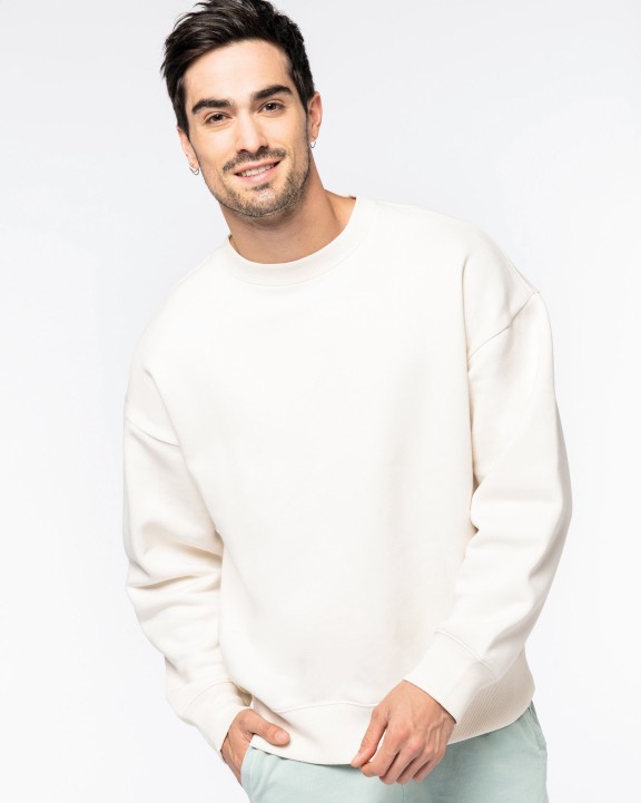 Sweater NATIVE SPIRIT Ecologische oversized uniseks sweater met ronde hals voor bedrukking &amp; borduring