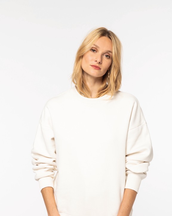 NATIVE SPIRIT Umweltfreundliches Oversize Unisex-Sweatshirt mit Rundhalsausschnitt Sweatshirt personalisierbar