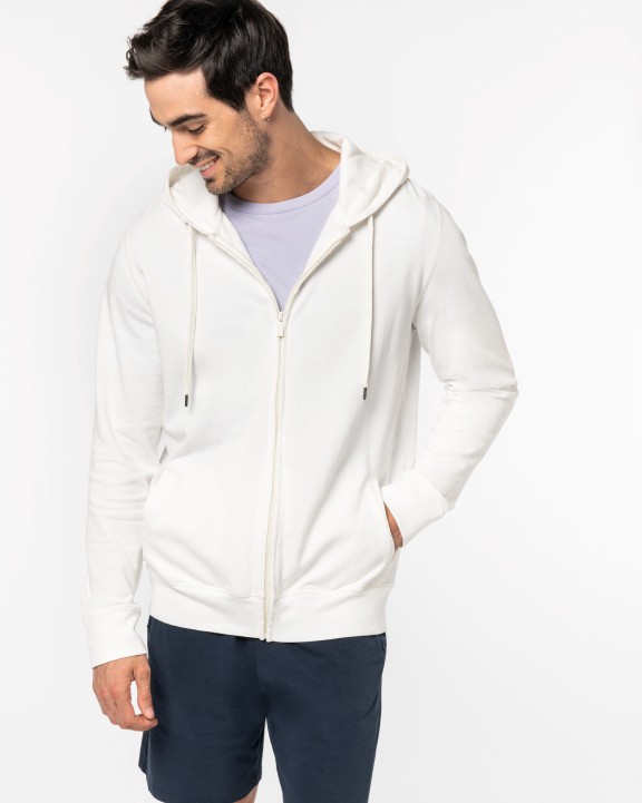 NATIVE SPIRIT Umweltfreundliches Unisex-Kapuzensweatshirt aus French Terry mit Reißverschluss Sweatshirt personalisierbar