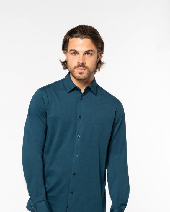 Hemd NATIVE SPIRIT Ecologisch herenoverhemd van jersey voor bedrukking &amp; borduring