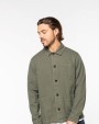 NATIVE SPIRIT Umweltfreundliche Ausgewaschenes Herren Worker-Überhemd Jacke personalisierbar