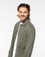 NATIVE SPIRIT Umweltfreundliche Ausgewaschenes Herren Worker-Überhemd Jacke personalisierbar