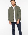 NATIVE SPIRIT Umweltfreundliche Ausgewaschenes Herren Worker-Überhemd Jacke personalisierbar