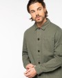 NATIVE SPIRIT Umweltfreundliche Ausgewaschenes Herren Worker-Überhemd Jacke personalisierbar