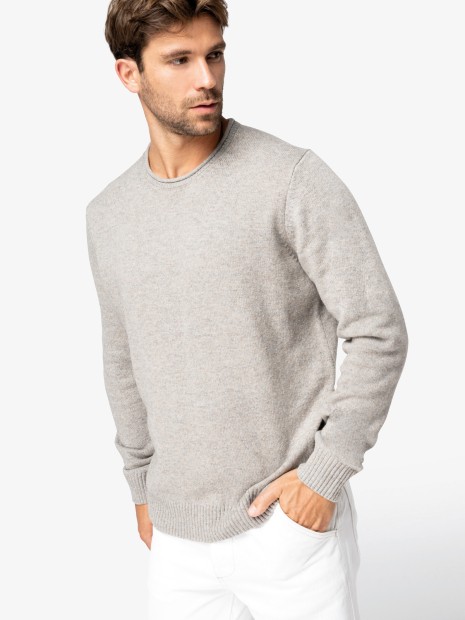 Pulls à personnaliser NATIVE SPIRIT Pull écoresponsable en laine mérinos homme 