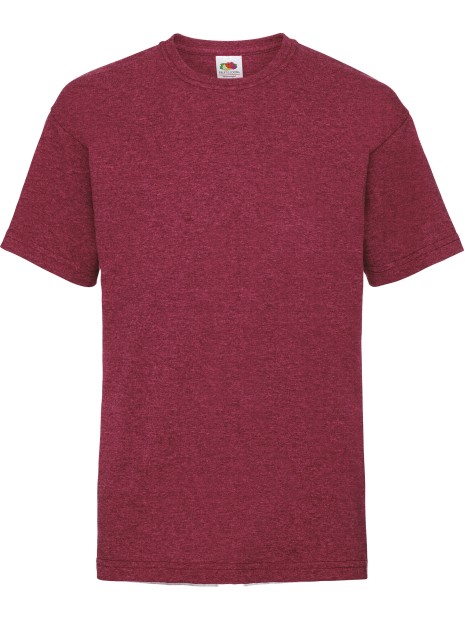 FOL T-shirt enfant Valueweight (61-033-0) vintage heather rouge personnalisable