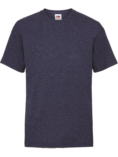 FOL T-shirt enfant Valueweight (61-033-0) vintage heather navy personnalisable