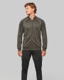PROACT Unisex-Trainingsjacke mit Reißverschluss und Paspel Sweatshirt personalisierbar
